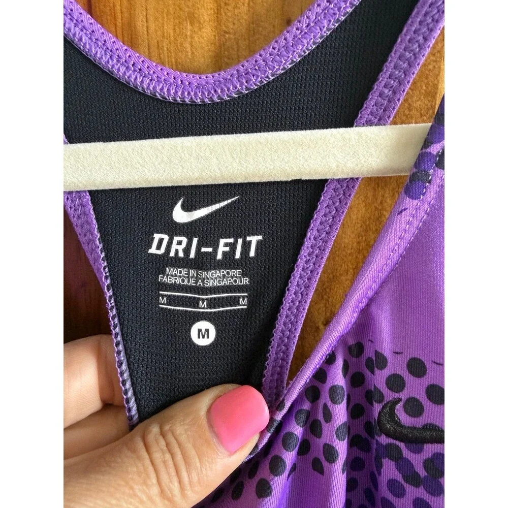 Nike Dri-Fit Racerback Tank Sz. Medium Purple & Black